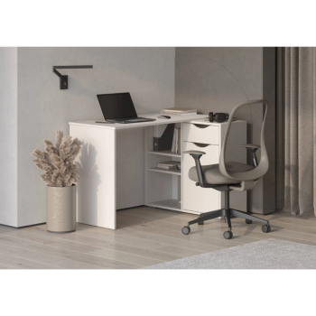 Стол письменный, арт.6-011110, рамух белый (ГК) в Арамиле - aramil.mebel-e96.ru