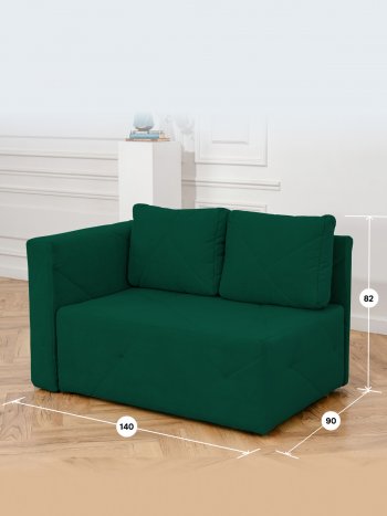 Диван 1010 изумруд, левый (BRENDOSS) в Арамиле - aramil.mebel-e96.ru