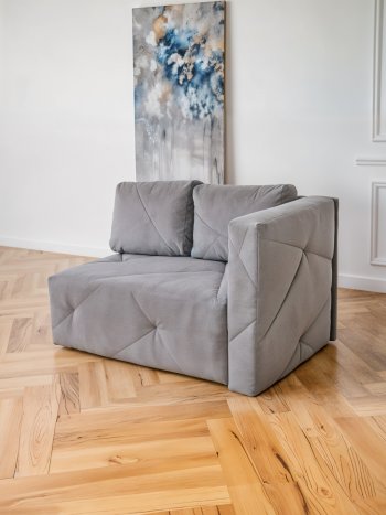 Диван 1010 серый, правый (BRENDOSS) в Арамиле - aramil.mebel-e96.ru