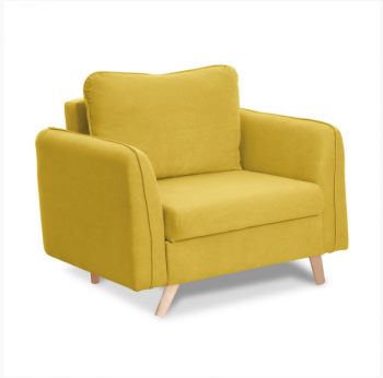 Кресло-кровать 6135 желтый в Арамиле - aramil.mebel-e96.ru