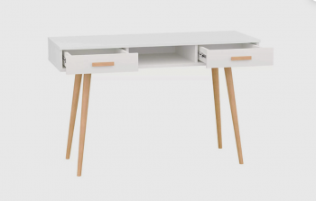 Стол письменный, арт.6-01103, белый (ГК) в Арамиле - aramil.mebel-e96.ru