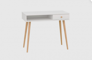 Стол письменный, арт.6-01101, белый (ГК) в Арамиле - aramil.mebel-e96.ru