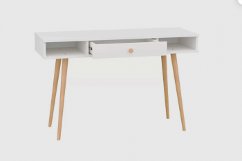 Стол письменный, арт.6-01102, белый (ГК) в Арамиле - aramil.mebel-e96.ru