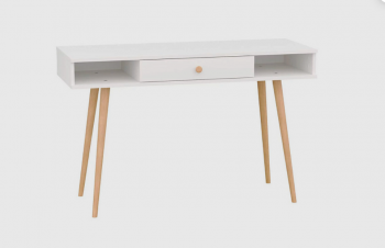 Стол письменный, арт.6-01102, белый (ГК) в Арамиле - aramil.mebel-e96.ru