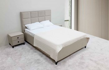 Кровать с подъемным механизмом Мега беж (Лин) в Арамиле - aramil.mebel-e96.ru