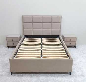 Кровать с подъемным механизмом Мега беж (Лин) в Арамиле - aramil.mebel-e96.ru