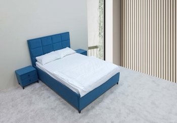 Кровать с подъемным механизмом Мега синий (Лин) в Арамиле - aramil.mebel-e96.ru