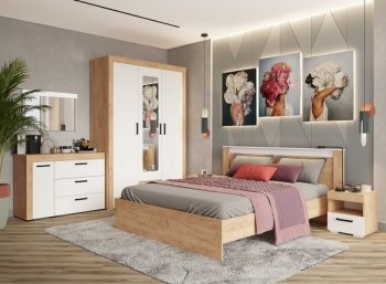 Кровать двуспальная Адель белый (Текс) в Арамиле - aramil.mebel-e96.ru