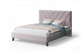 Кровать Аделия мягкая Dusty rose (пепельная роза), 1600 (МЛК) в Арамиле - aramil.mebel-e96.ru