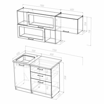 Кухонный гарнитур Алина экстра 1700 мм (Герда) в Арамиле - aramil.mebel-e96.ru