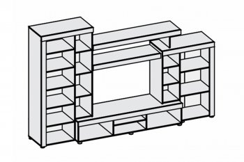 Гостиная Аллегро вар. 1 (Диал) в Арамиле - aramil.mebel-e96.ru