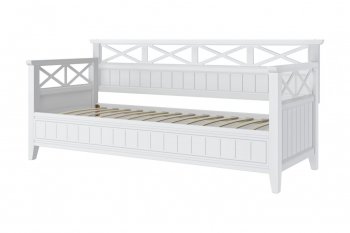 Кровать из массива Амелия белый античный (БМ) в Арамиле - aramil.mebel-e96.ru