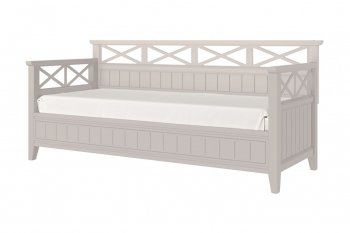 Кровать из массива Амелия льняной (БМ) в Арамиле - aramil.mebel-e96.ru