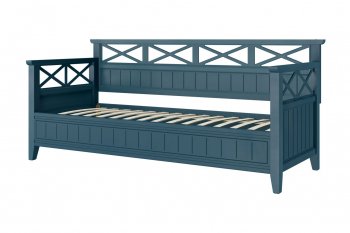 Кровать из массива Амелия сапфир без ящиков (БМ) в Арамиле - aramil.mebel-e96.ru
