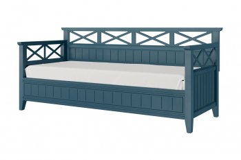 Кровать из массива Амелия сапфир без ящиков (БМ) в Арамиле - aramil.mebel-e96.ru