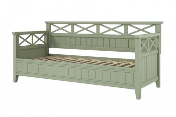 Кровать из массива Амелия зеленый самшит (БМ) в Арамиле - aramil.mebel-e96.ru