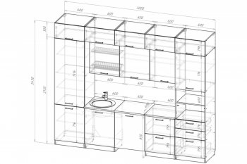 Кухонный гарнитур Антика экстра 5 3000 мм (Герда) в Арамиле - aramil.mebel-e96.ru