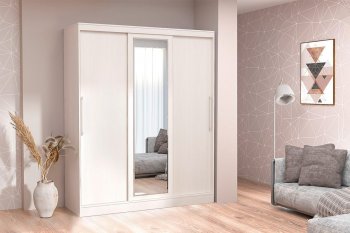 Шкаф-купе 1700 мм 3-х дверный с 1-м зеркалом (арт. 012) бодега (Диал) в Арамиле - aramil.mebel-e96.ru