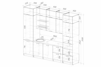 Кухонный гарнитур Асая экстра 2 3000 мм (Посудомойка) в Арамиле - aramil.mebel-e96.ru