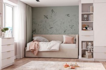 Диван-кровать Бенто с ПМ, велюр Крем (ДСВ) в Арамиле - aramil.mebel-e96.ru