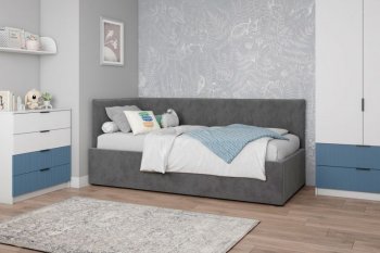 Диван-кровать Бенто с ПМ, велюр Маус (ДСВ) в Арамиле - aramil.mebel-e96.ru