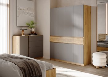 Шкаф 1600 мм Бостон Лайт ШК-004 серый (Стиль) в Арамиле - aramil.mebel-e96.ru