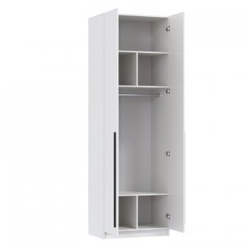 Шкаф 800 мм 67.14 Брандо ЛДСП Белый (высота 2400) (Олмеко) в Арамиле - aramil.mebel-e96.ru