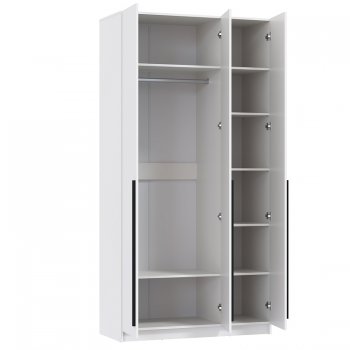 Шкаф 1200 мм 67.12 Брандо ЛДСП Белый (высота 2400) (Олмеко) в Арамиле - aramil.mebel-e96.ru