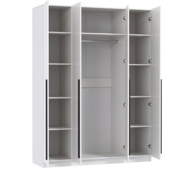 Шкаф 1600 мм 67.16 Брандо ЛДСП белый (высота 2150) (Олмеко) в Арамиле - aramil.mebel-e96.ru