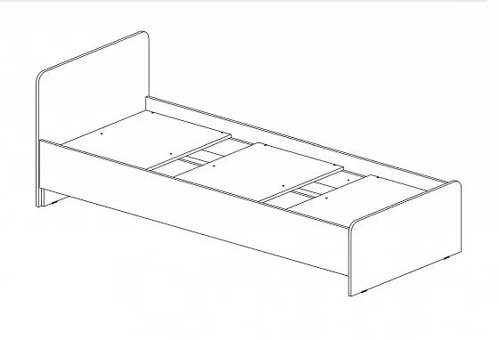 Кровать детская Челси Color (Миф) в Арамиле - aramil.mebel-e96.ru