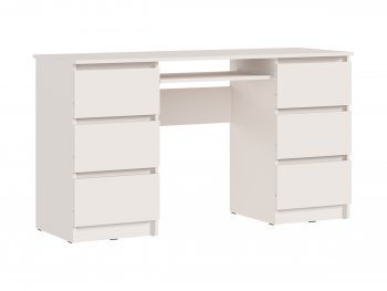 Письменный стол Челси 6 ящиков кашемир (Миф) в Арамиле - aramil.mebel-e96.ru