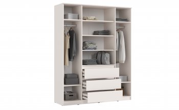 Шкаф 1600 мм Челси с антресолью Кашемир (Миф) в Арамиле - aramil.mebel-e96.ru