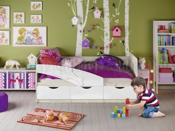 Кровать Дельфин шарли белый (Миф) в Арамиле - aramil.mebel-e96.ru