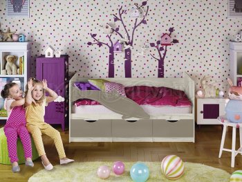 Кровать Дельфин №1 шарли мокко (Миф) в Арамиле - aramil.mebel-e96.ru