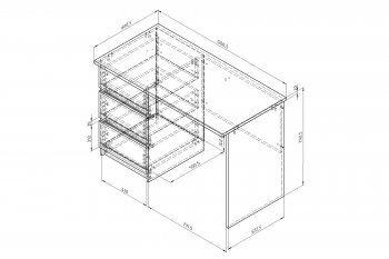 Стол письменный Дельта Next 15.04 ЯС/графит (ФМ) в Арамиле - aramil.mebel-e96.ru