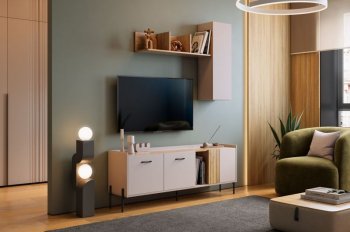 Стенка Доминика модульная  (Мебельсон) в Арамиле - aramil.mebel-e96.ru