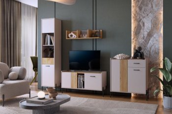 Стенка Доминика модульная  (Мебельсон) в Арамиле - aramil.mebel-e96.ru