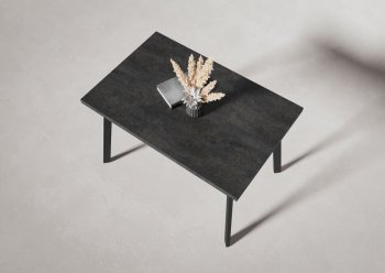 Стол нераздв. Дублин 32 КРАФТ В2, ЛДСП Цемент темный (Вудман) в Арамиле - aramil.mebel-e96.ru