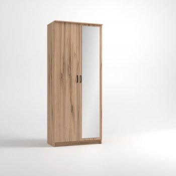Шкаф 960 мм 2-х ств. «Дуэт Люкс» с зеркалом (Эко) в Арамиле - aramil.mebel-e96.ru