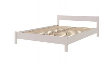 Кровать из массива Эби Льняной (БМ) в Арамиле - aramil.mebel-e96.ru