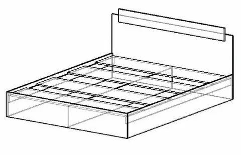 Кровать двуспальная Эко 1400 белый (Эра) в Арамиле - aramil.mebel-e96.ru