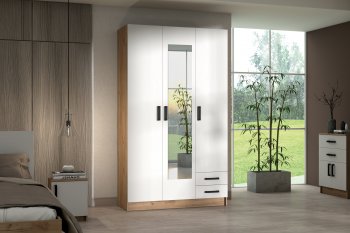 Шкаф 1200 мм Эконом с зеркалом (Зарон) в Арамиле - aramil.mebel-e96.ru