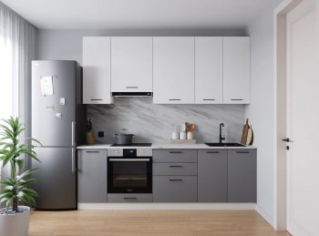 Кухонный гарнитур Элеганция 2400 мм Sanvut в Арамиле - aramil.mebel-e96.ru