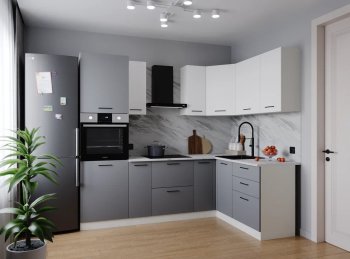 Угловой кухонный гарнитур Элеганция 2400*1600 мм Sanvut в Арамиле - aramil.mebel-e96.ru