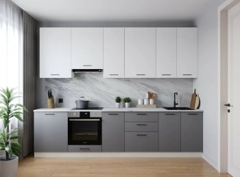 Кухонный гарнитур высокий Элеганция 3000 мм (Санвут) в Арамиле - aramil.mebel-e96.ru