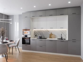 Кухонный гарнитур Элеганция 3400 мм (Санвут) в Арамиле - aramil.mebel-e96.ru