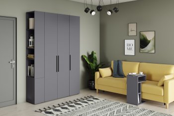 Стенка Эйр модульная, графит (Моби) в Арамиле - aramil.mebel-e96.ru