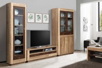 Стенка Фантазия модульная (Олмеко) в Арамиле - aramil.mebel-e96.ru
