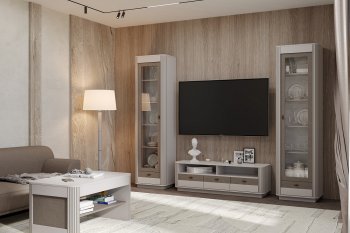 Стенка Фантазия модульная, кашемир (Олмеко) в Арамиле - aramil.mebel-e96.ru