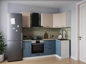 Угловой кухонный гарнитур Фьюжн 2200*1000 мм (Sanvut) в Арамиле - aramil.mebel-e96.ru